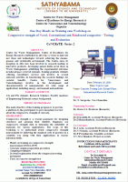 One Day Hands on Training cum Workshop on Compressive strength of Novel, Conventional and Reinforced composites - Testing and Evaluation CoNCReTE- Series 2 2024 Training cum Workshop Poster